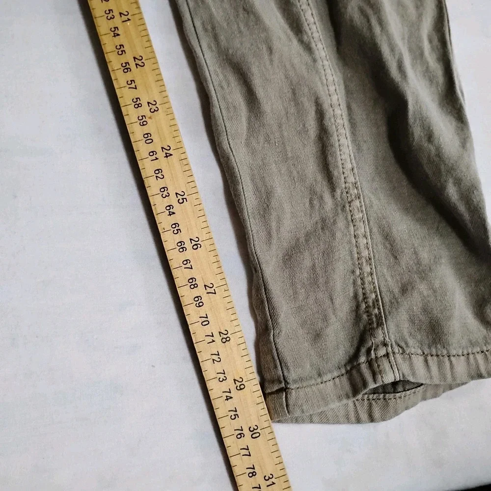 American Eagle Pants 4 Relaxed Fit Slim Cargo Linen Grunge Skater Gorp‎ Beach